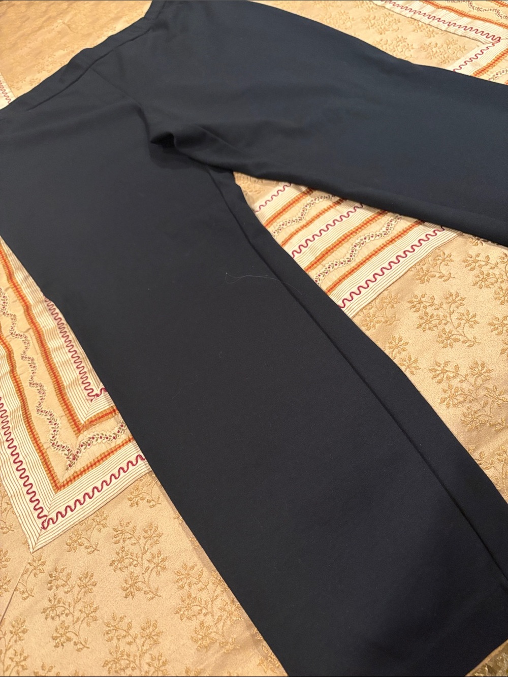 J. Jill Classic Slim Leg, Black Pants, Ponte Style, Rayon Blend, L